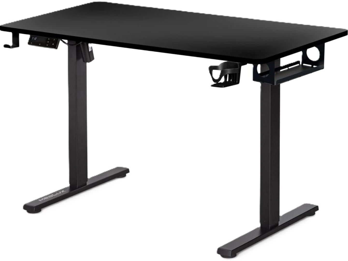Стіл з електрорегулюванням висоти Mealux PowerDesk Lite Black (EVO-201 Lite B/B) — фото 1